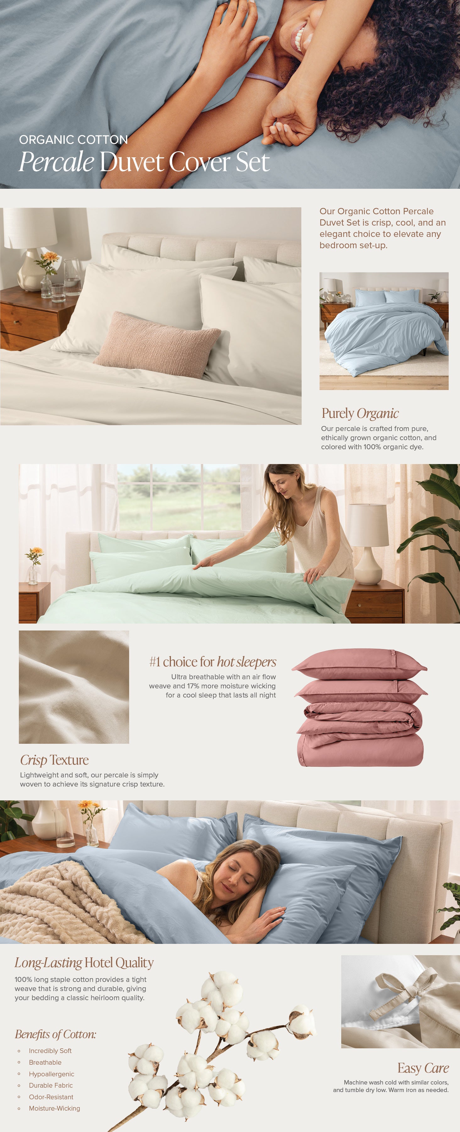 Percale Duvet EBC