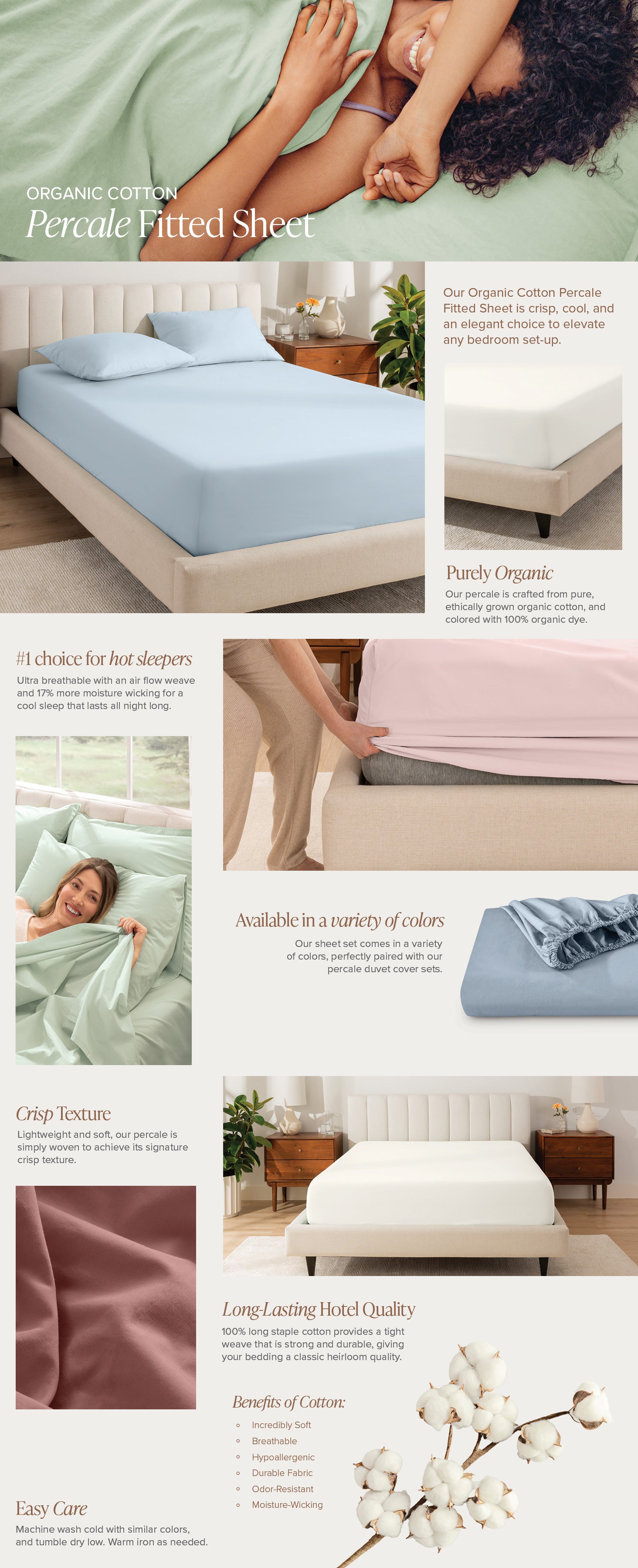 Percale Fitted EBC