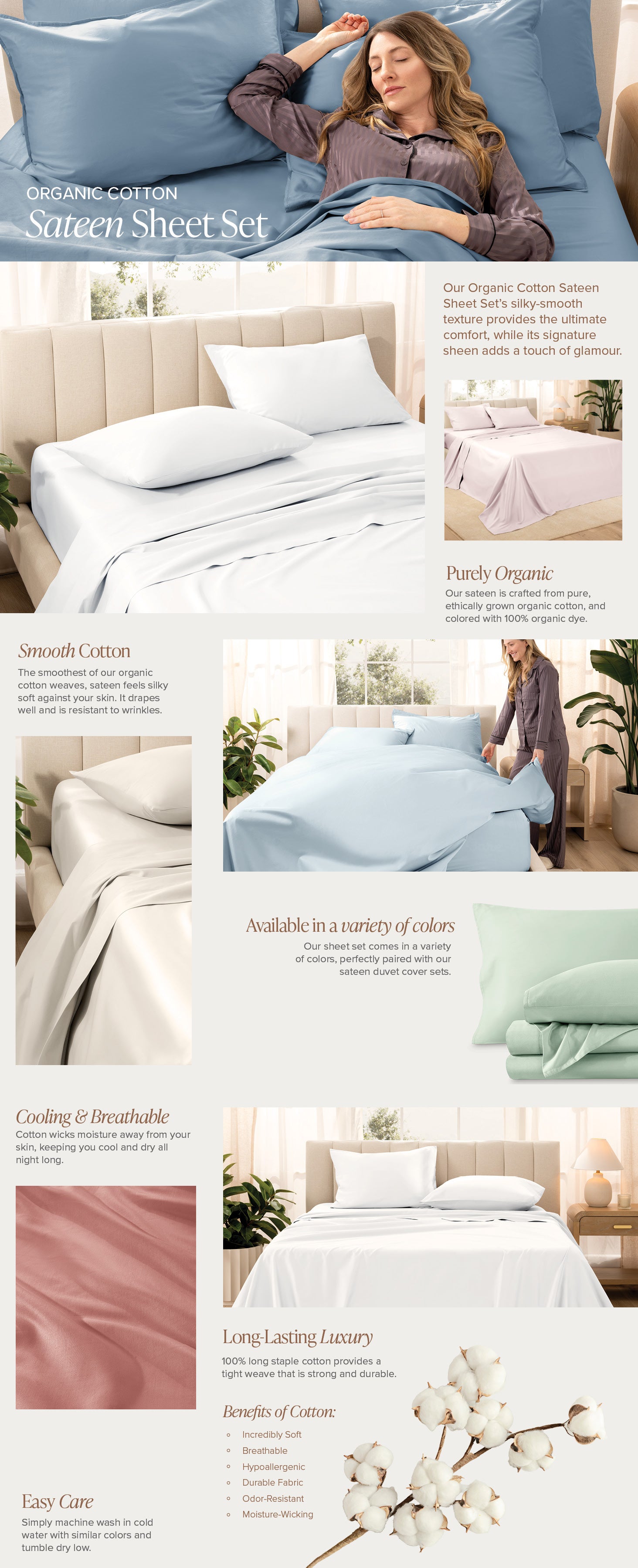 Sateen Sheet Set EBC