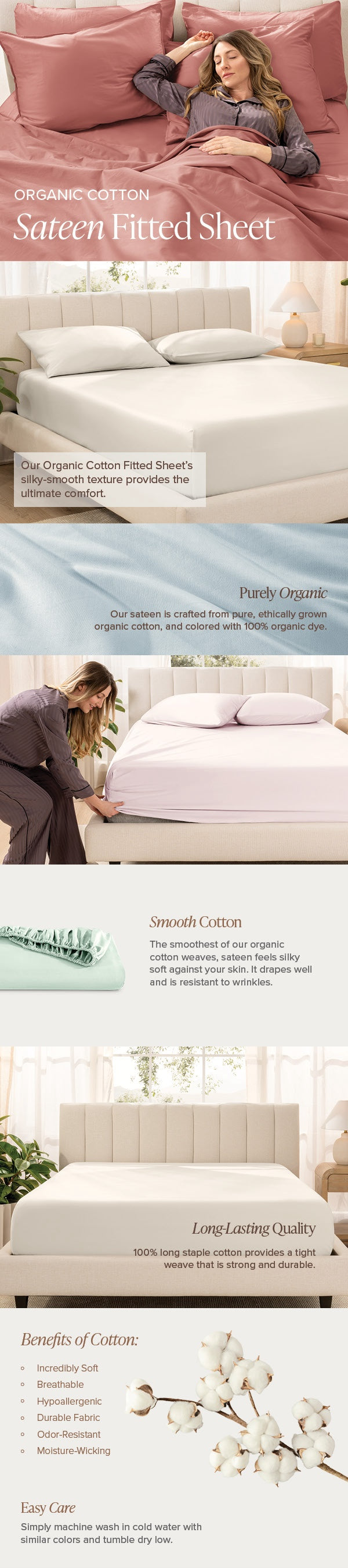 Sateen Fitted Sheet Mobile EBC