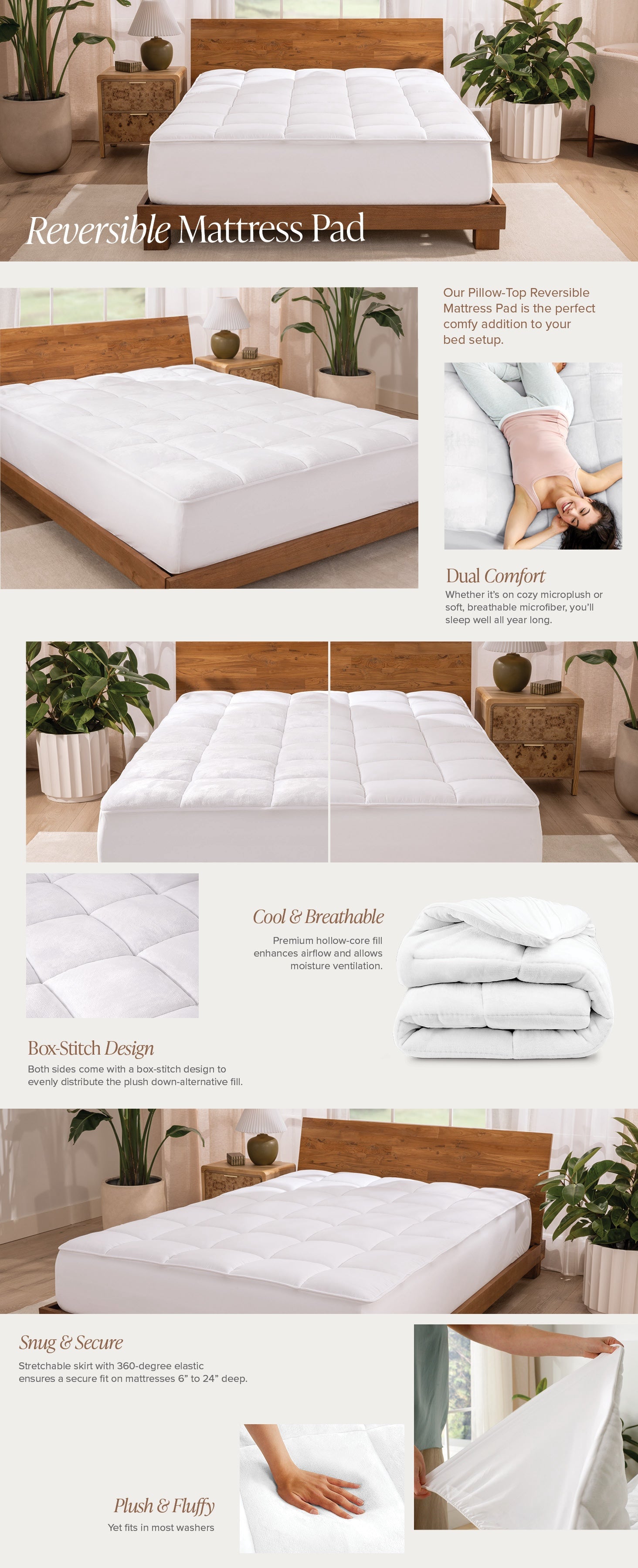 Reversible Mattress Pad EBC