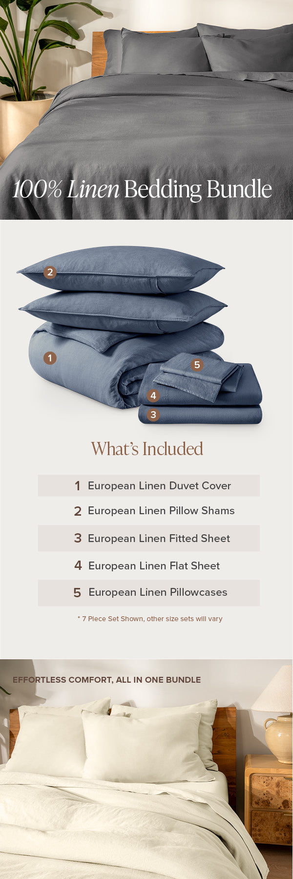 Linen Bedding Bundle EBC Mobile