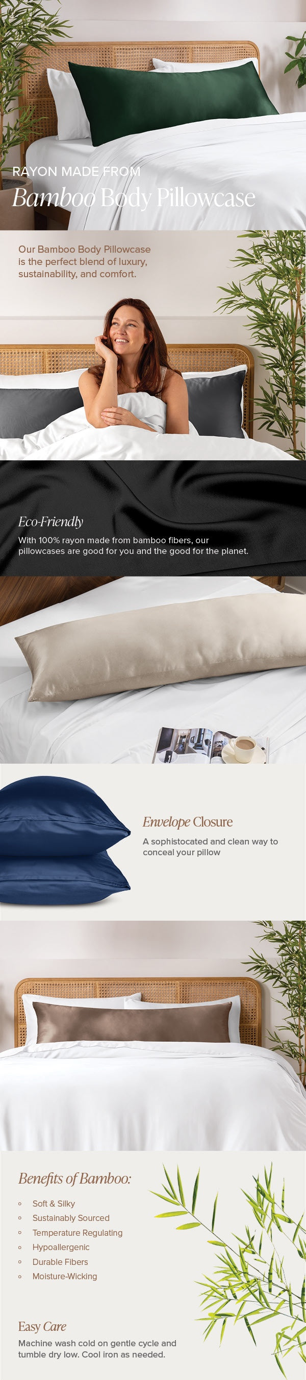 Bamboo Body Pillowcase - EBC Mobile