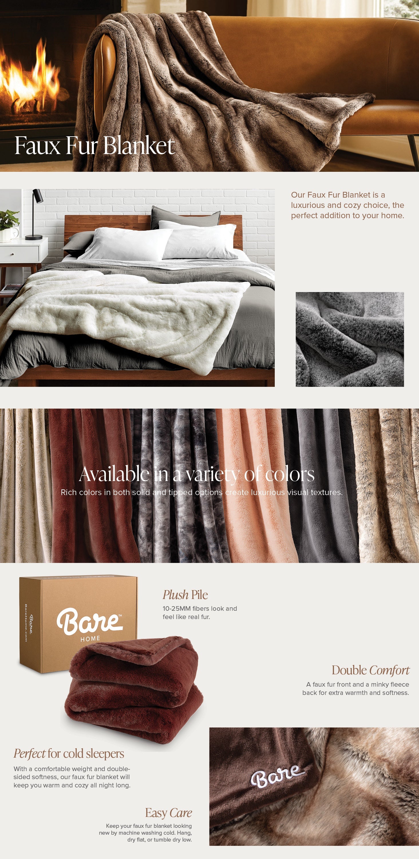 Faux Fur Blanket EBC