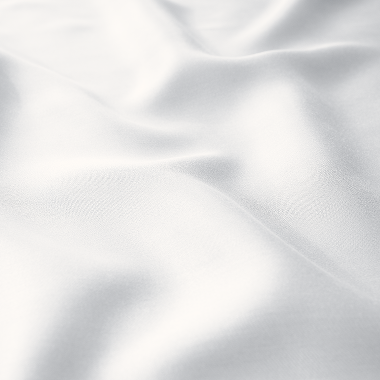 Closeup of white TENCEL Lyocell Pillowcase Set fabric
