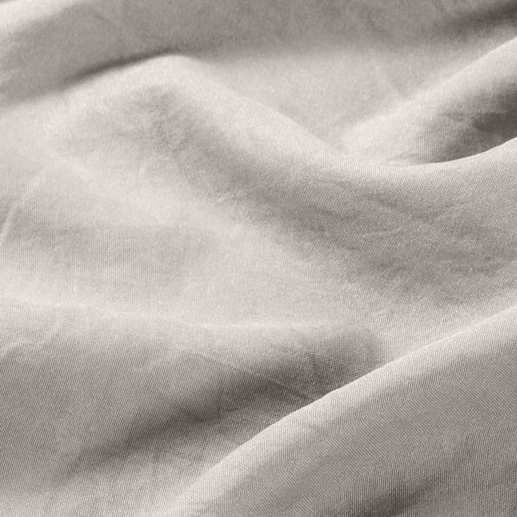 Closeup of taupe Ultra Soft Washed Sheet Set fabric texture