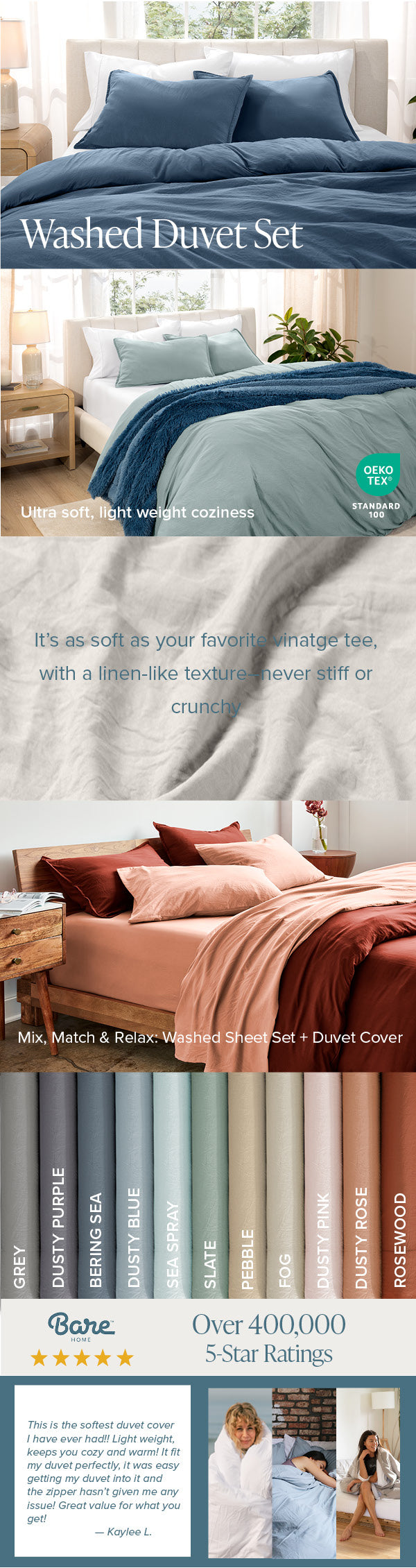 Washed Duvet Set EBC - Mobile