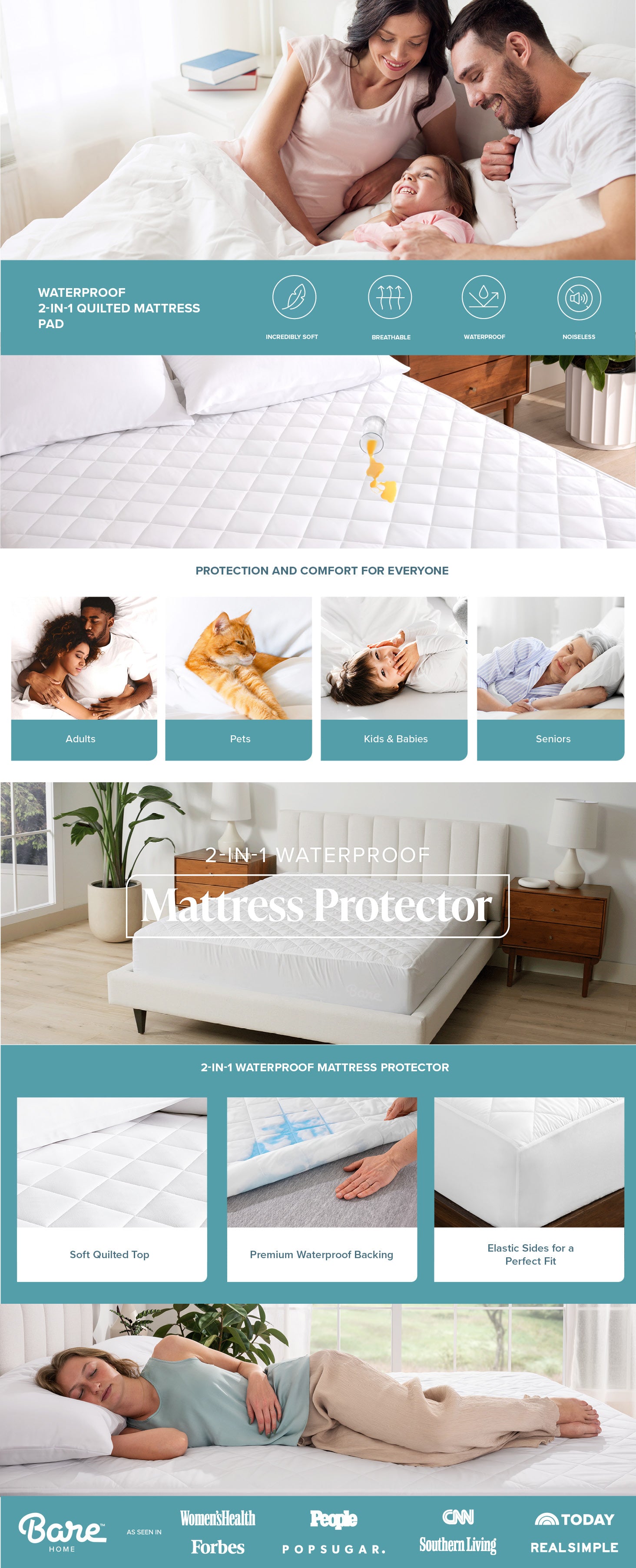 Waterproof Mattress Pad EBC