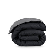 Reversible comforter folded