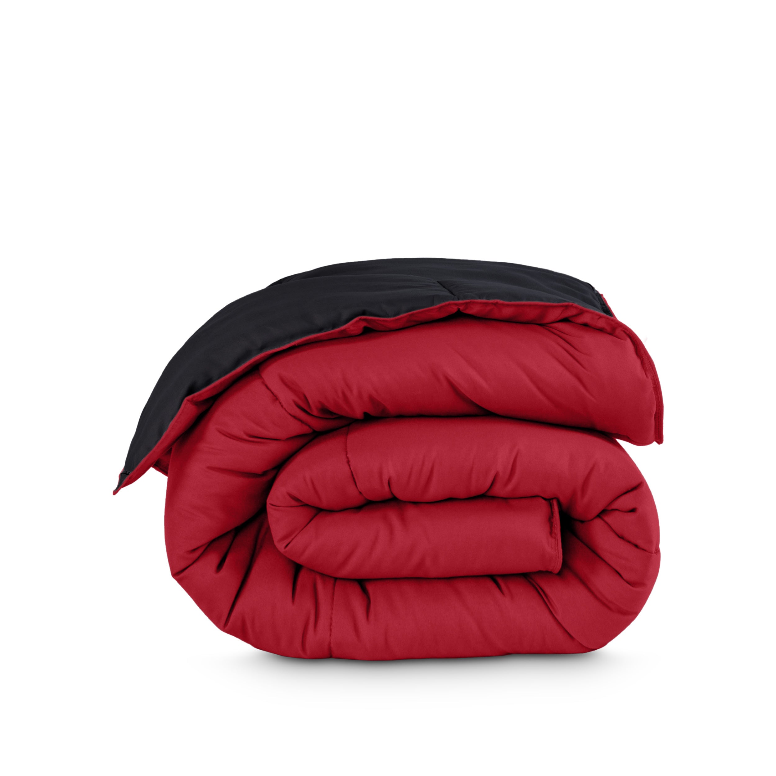 Reversible comforter folded
