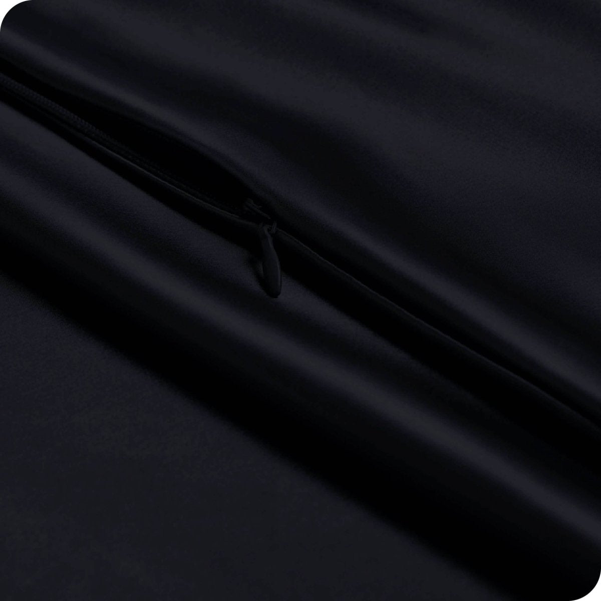 Close up of the zipper closure