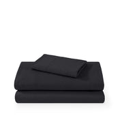 Washed sheet set folded and stacked