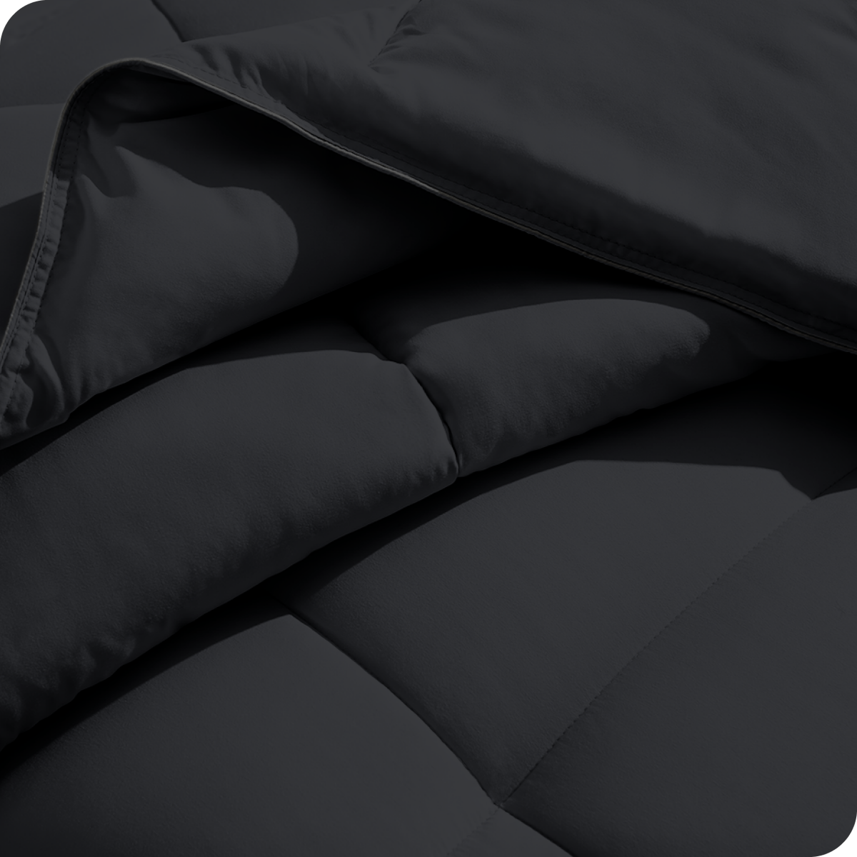 Close up showing the texture and stitching of the duvet insert