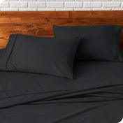 Close up of pillowcases on a bed