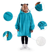 Close up of features of the wearable blanket