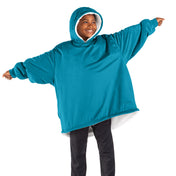 A youth wearable blanket on a child