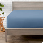 A fitted sheet on a mattress