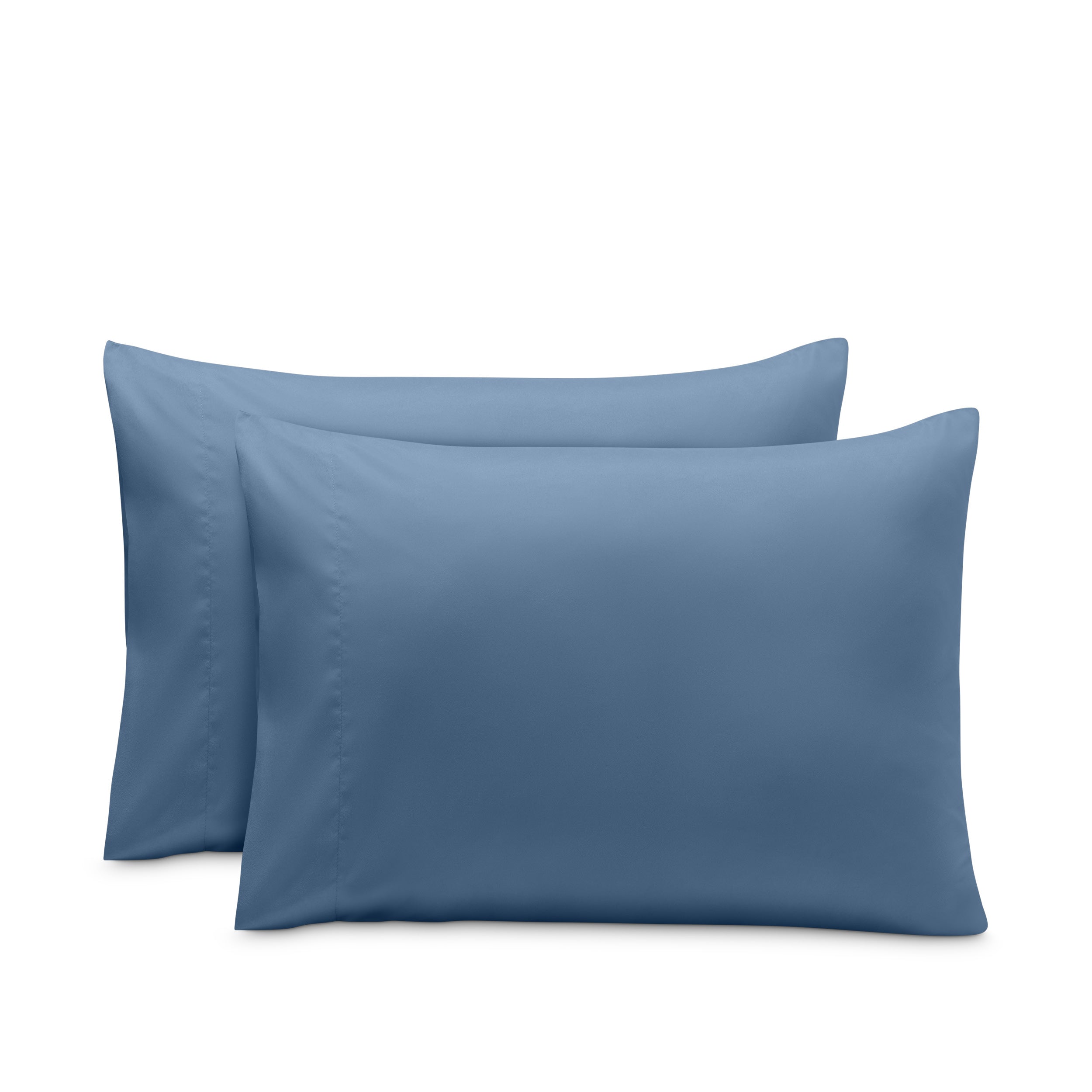 2 pillowcases on pillows