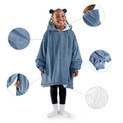 Close up of features of the wearable blanket