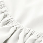 The elastic of a microfiber fitted sheet