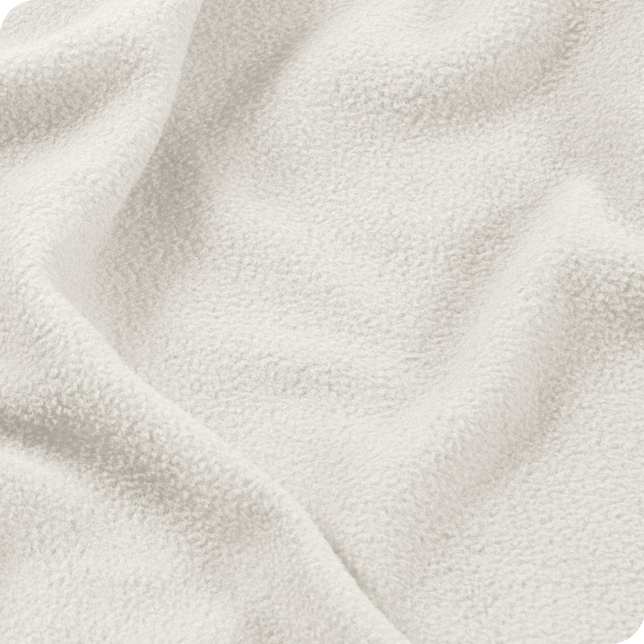 Close-up of polar fleece sheet set fabric