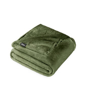 Microplush blanket folded neatly