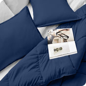 Down Alternative Box Stitch Comforter Set - Bare Home