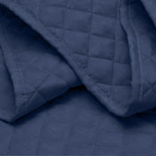 Close in view showing texture of coverlet set fabric