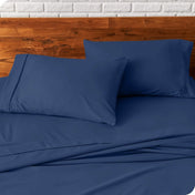 Close up of pillowcases on a bed