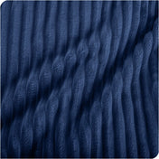 Close up of microplush ribbed textured blanket