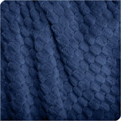 Close up of microplush waffle textured blanket