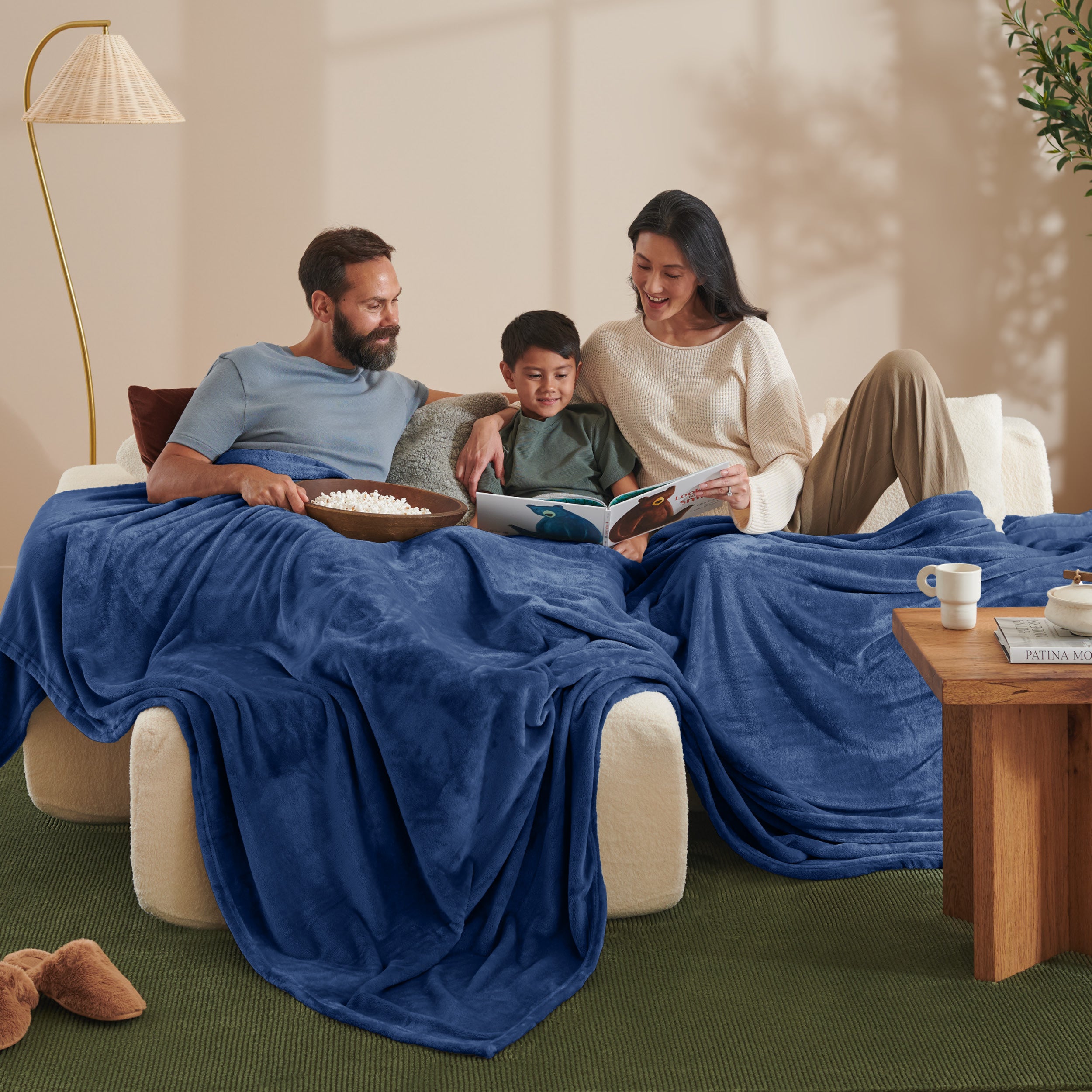 Giant microplush blanket