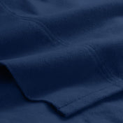 Close-up of organic flannel top sheet