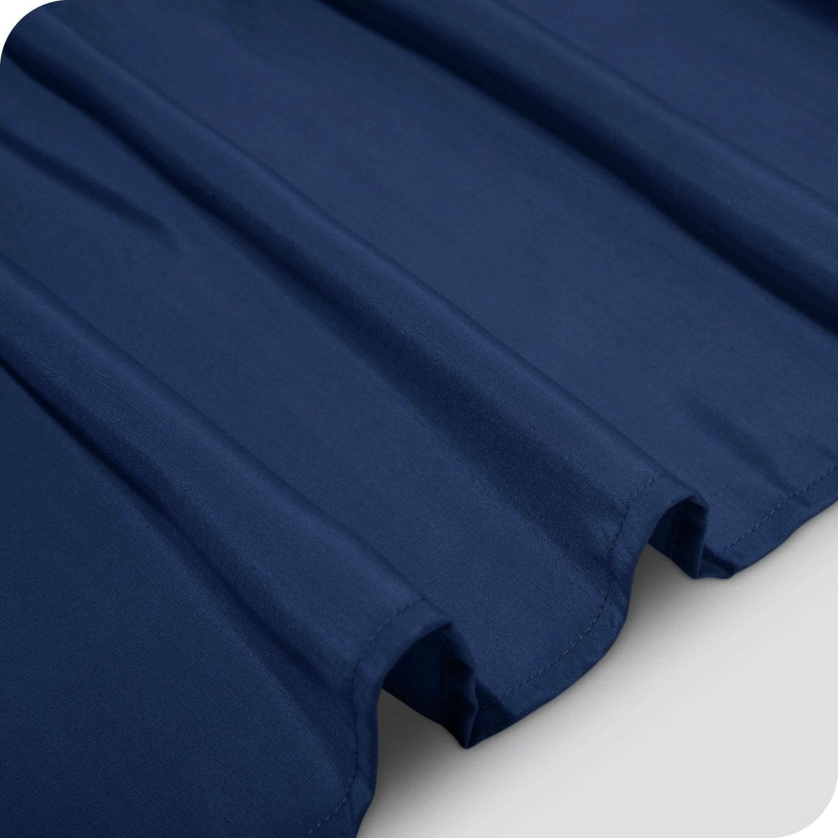 Close up of a polyester bed skirt