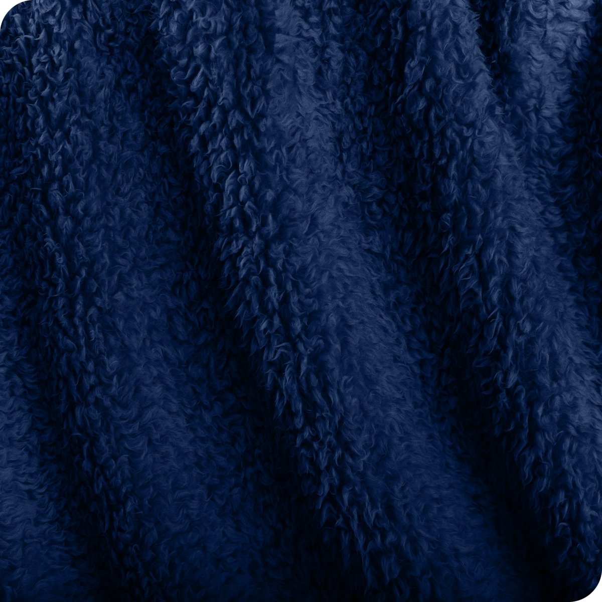 Close up of a sherpa blanket