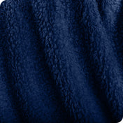 Close up of a sherpa blanket