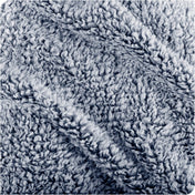 Close up of a textured sherpa blanket
