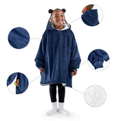 Close up of features of the wearable blanket
