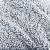 Close up of a textured sherpa blanket