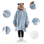 Close up of features of the wearable blanket