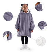 Close up of features of the wearable blanket