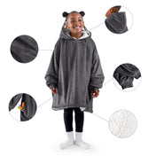 Close up of features of the wearable blanket