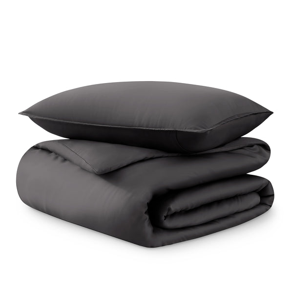 Tencel duvet cover set on a white background