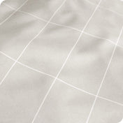Close up of printed microfiber fabric