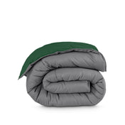 Reversible comforter folded