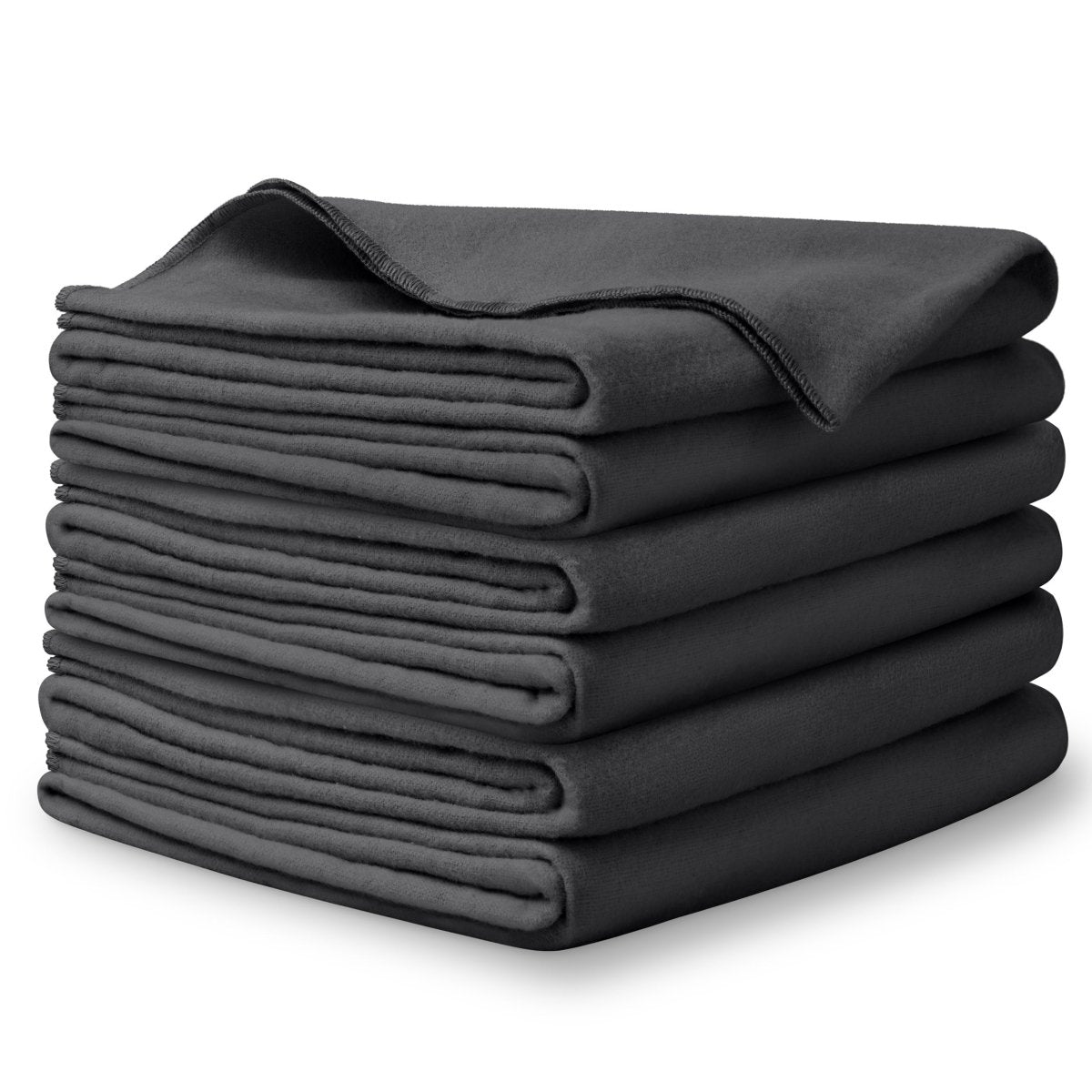 A stack of flannel receiving blankets