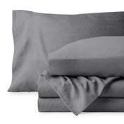 Washed sheet set folded and stacked