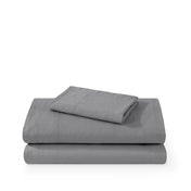 Washed sheet set folded and stacked