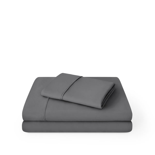 Grey sheet set folded and stacked