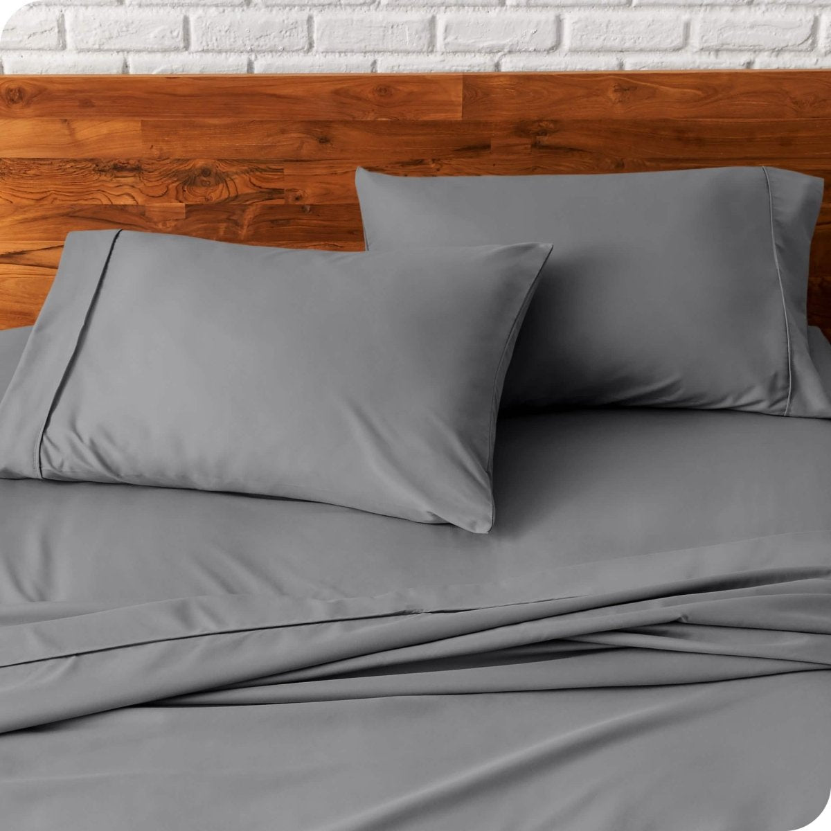 Close up of pillowcases on a bed